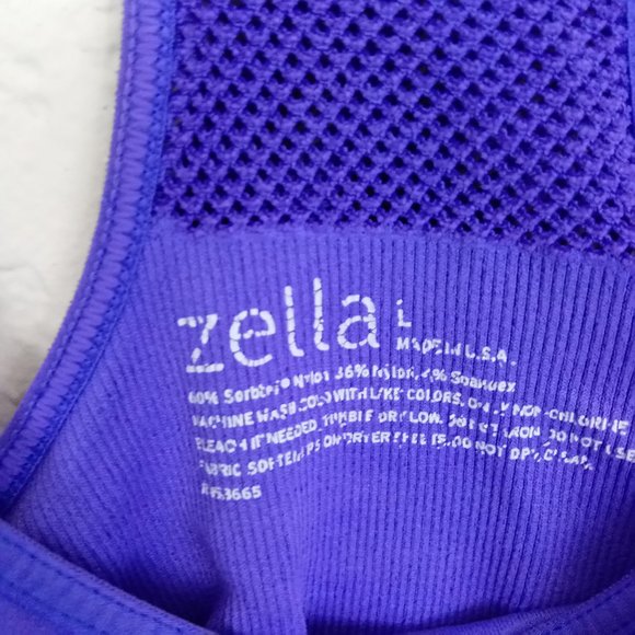 4/$25 Zella Violet Athletic Racerback Top Large - Picture 10 of 12